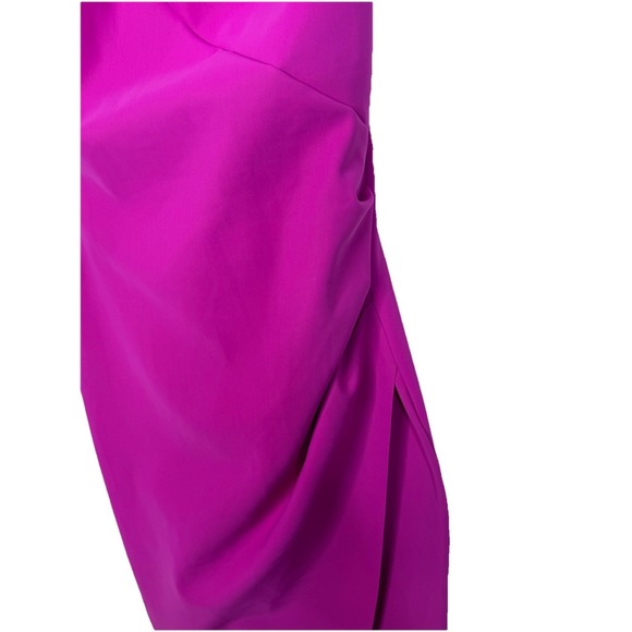 Chiara Boni La Petite Robe Womens Dress Size 42 Fuchsia One Shoulder Floral